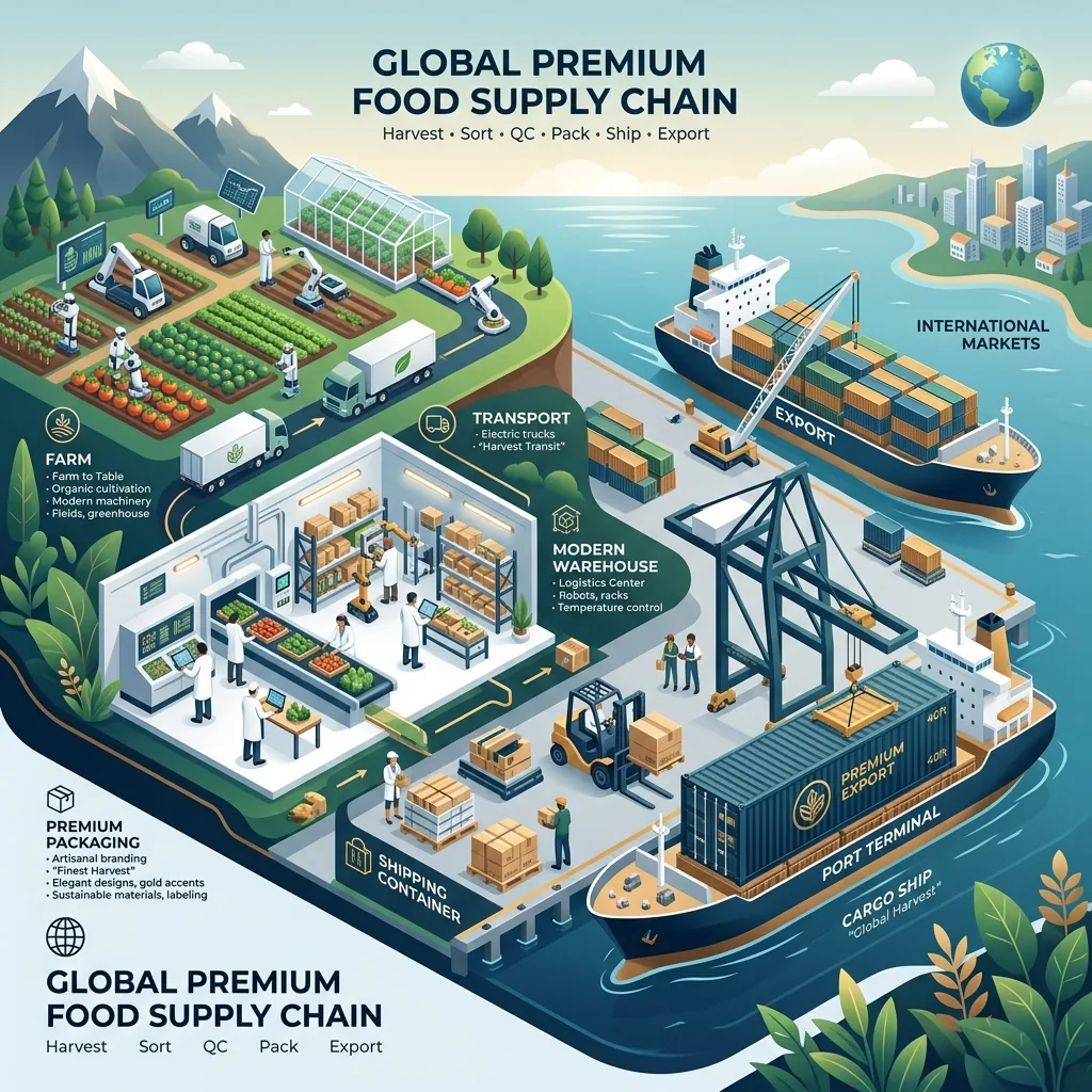 Supply Chain Isometric Journey Map